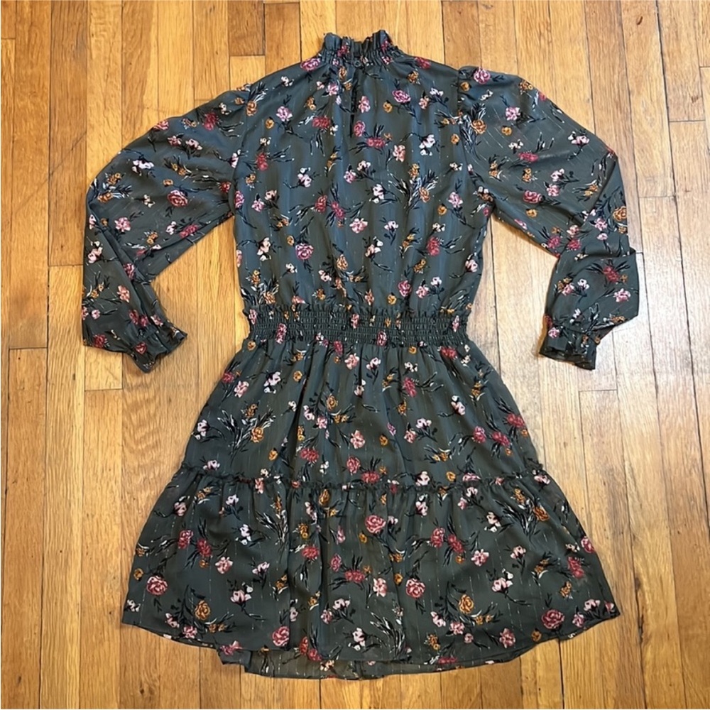 Anthropologie Drew floral smocked dress S